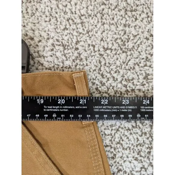 Carhartt Double Knee‎ Pants 42x32 Brown Duck Canvas Carpenter Dungaree Jeans B01